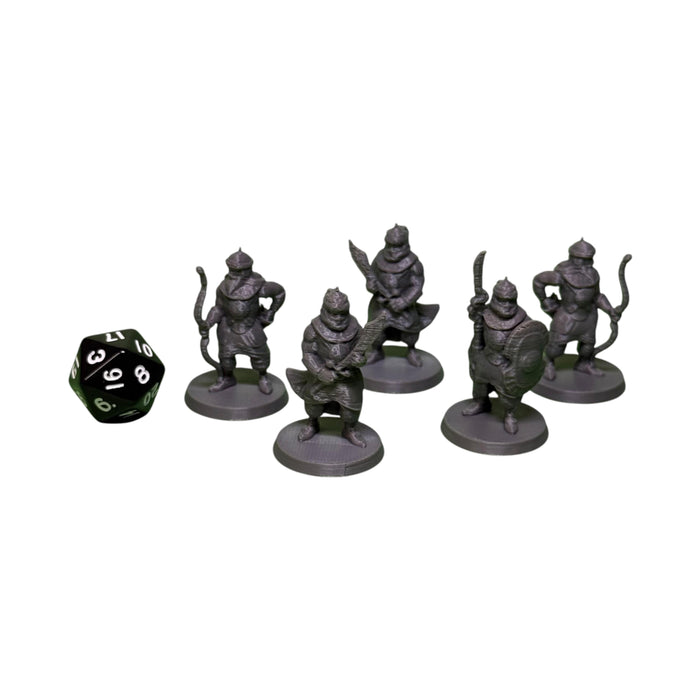 Arabian Guards (Set of 5), PLA Dungeons and Dragons DnD Miniatures D&D Mini 32mm Lot