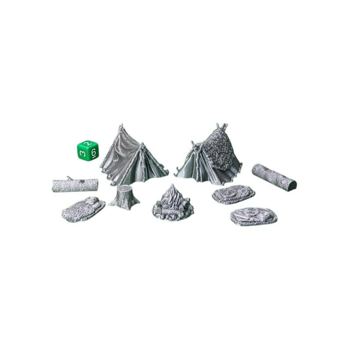Adventurer's Camp Site, Dungeons and Dragons DnD Scatter Terrain 32mm Lot