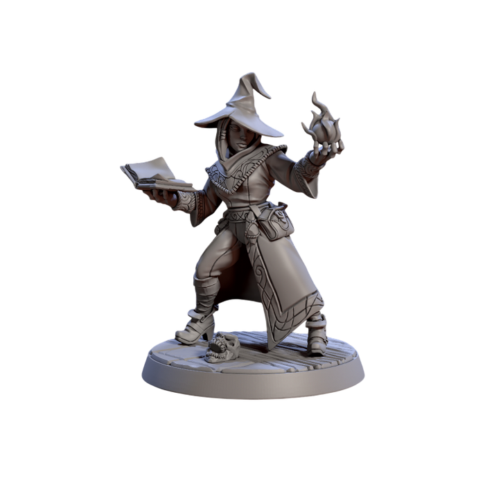 Apprentice Arcanist, 12k Resin Dungeons and Dragons DnD Miniatures D&D Mini 32mm Lot