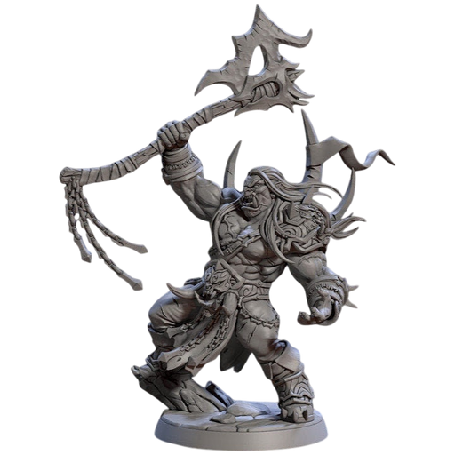 Throgar the Chainbreaker Orc, 12k Resin Dungeons and Dragons Miniatures DnD D&D Mini 32mm Lot