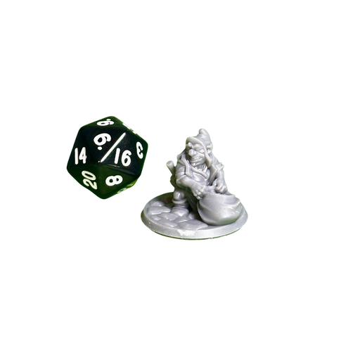 Gnome Male 01, 12k Resin Dungeons and Dragons Miniatures DnD D&D Mini 32mm Lot