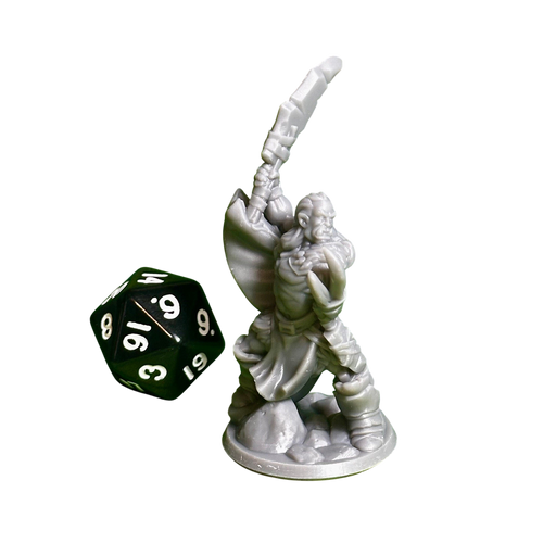 Half Orc Male 01, 12k Resin Dungeons and Dragons Miniatures DnD D&D Mini 32mm Lot