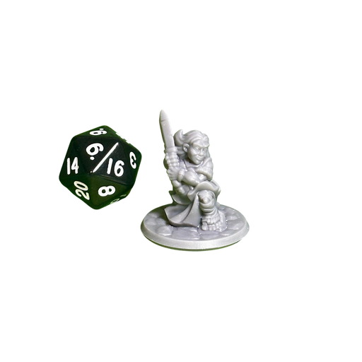 Hafling Female 01, 12k Resin Dungeons and Dragons Miniatures DnD D&D Mini 32mm Lot