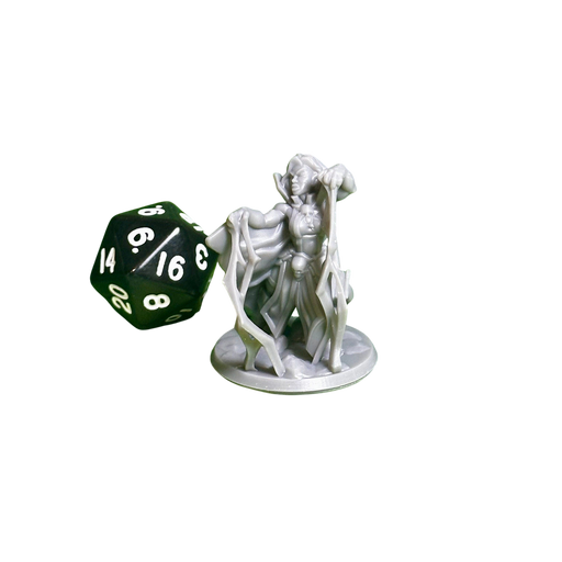 Necromancer Female 01, 12k Resin Dungeons and Dragons Miniatures DnD D&D Mini 32mm Lot