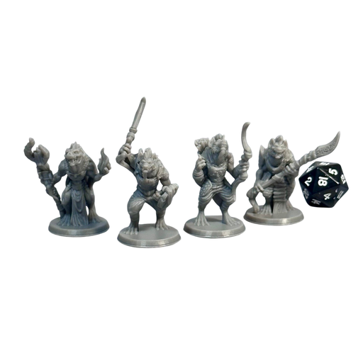 Gnoll Raiders (Set of 4), 12k Resin Dungeons and Dragons Miniatures DnD D&D Mini 32mm Lot
