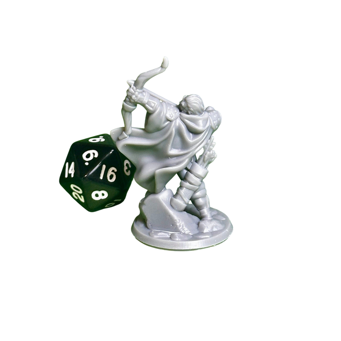 Ranger Male 01, 12k Resin Dungeons and Dragons Miniatures DnD D&D Mini 32mm Lot