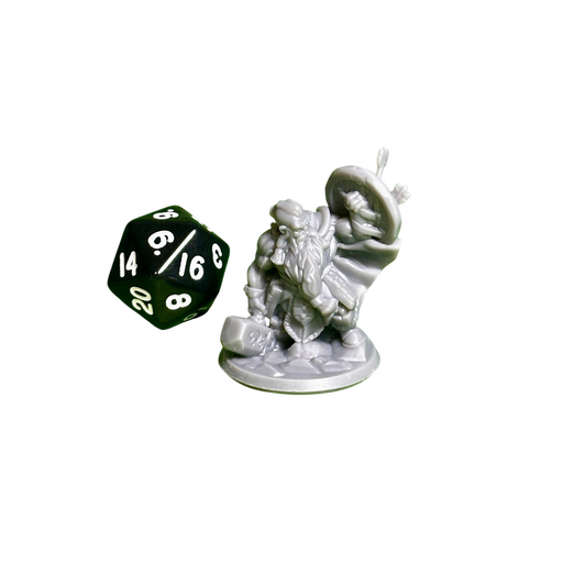 Dwarf Male 01, 12k Resin Dungeons and Dragons Miniatures DnD D&D Mini 32mm Lot