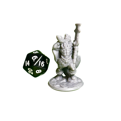 Barbarian 03, 12k Resin Dungeons and Dragons Miniatures DnD D&D Mini 32mm Lot