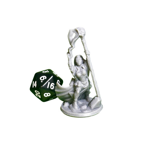 Mage Female 01, 12k Resin Dungeons and Dragons Miniatures DnD D&D Mini 32mm Lot