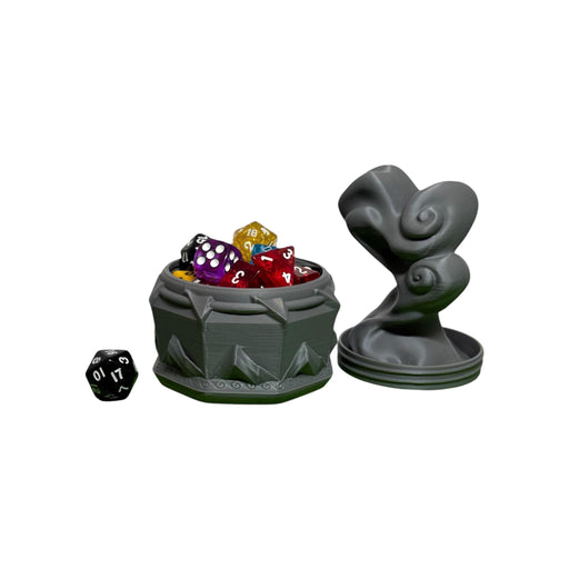 Sorcerer Mythic Dice Box, PLA Dungeons and Dragons DnD Miniatures D&D Mini Rolling Gift Can Holder