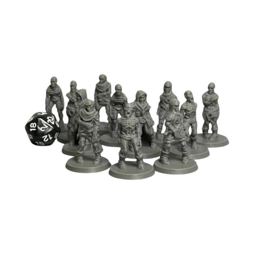 Zombie Raid (Set of 12), PLA Dungeons and Dragons DnD Miniatures D&D Mini 32mm Lot