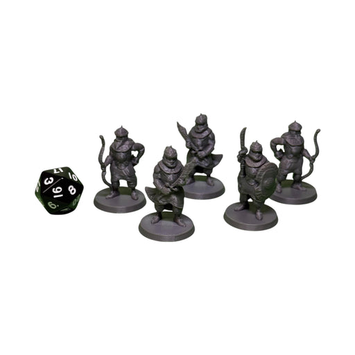 Arabian Guards (Set of 5), PLA Dungeons and Dragons DnD Miniatures D&D Mini 32mm Lot