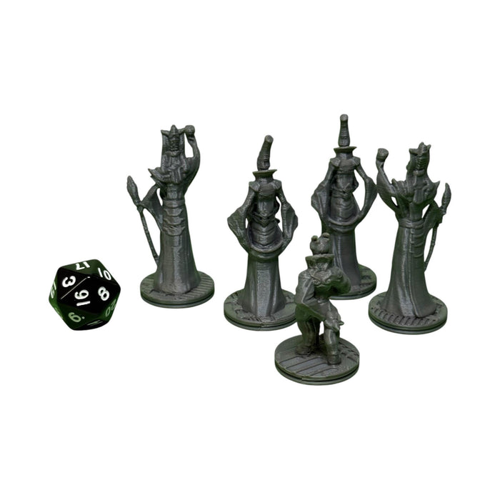 Alien Council Diplomats (Set of 5), Cyberpunk Warhammer Starfinder Sci Fi Miniature Mini 32mm