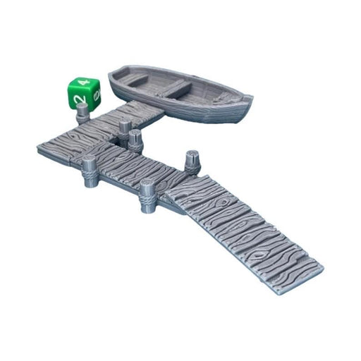 Row Boat Set, Dungeons and Dragons DnD Scatter Terrain Mini 32mm Lot