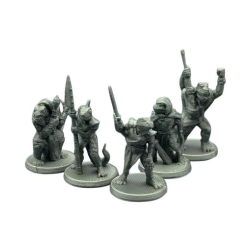 Lizardfolk Warband (Set of 5), PLA Dungeons and Dragons DnD Miniatures D&D