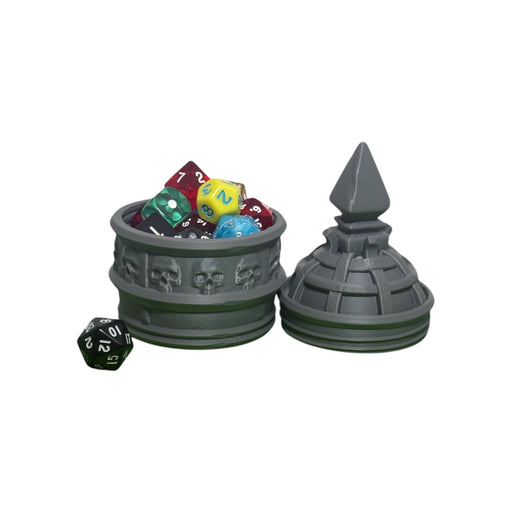 Necromancer Mythic Dice Box, PLA Dungeons and Dragons DnD Miniatures D&D Mini Rolling Gift Can Holder