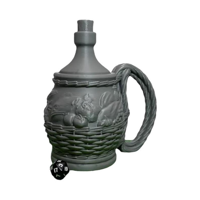 Halfling Mythic Mug, PLA Dungeons and Dragons DnD Miniatures D&D Mini Rolling Gift Can Holder