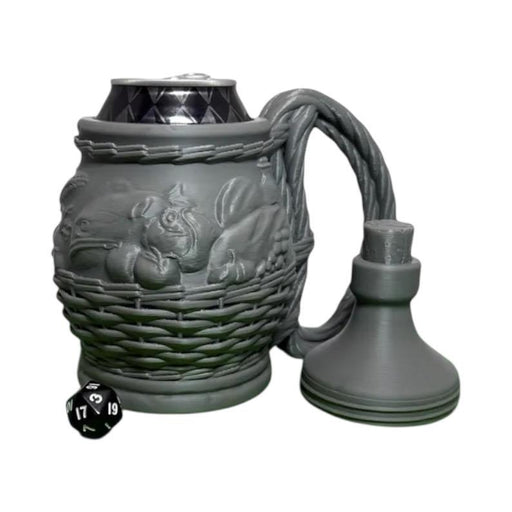 Halfling Mythic Mug, PLA Dungeons and Dragons DnD Miniatures D&D Mini Rolling Gift Can Holder