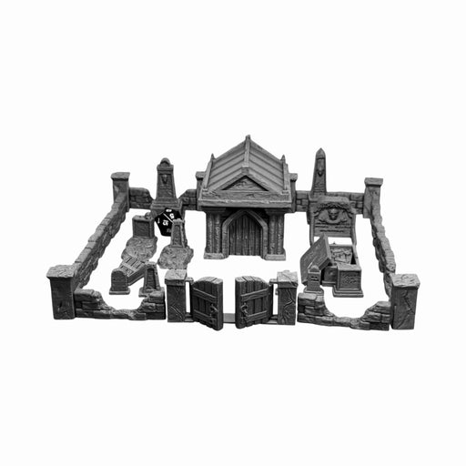 Graveyard Terrain Set, PLA Dungeons and Dragons DnD Scatter Terrain Mini 32mm
