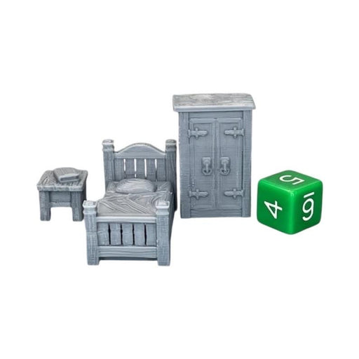 Single Bed, Dungeons and Dragons DnD Scatter Terrain Mini 32mm Lot